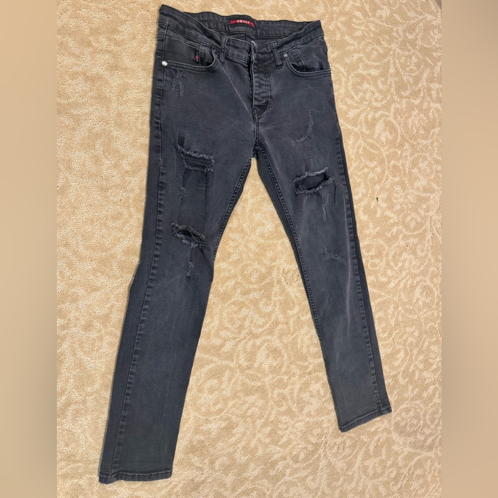 Prada men’s distressed Jeans size 30 washed gray